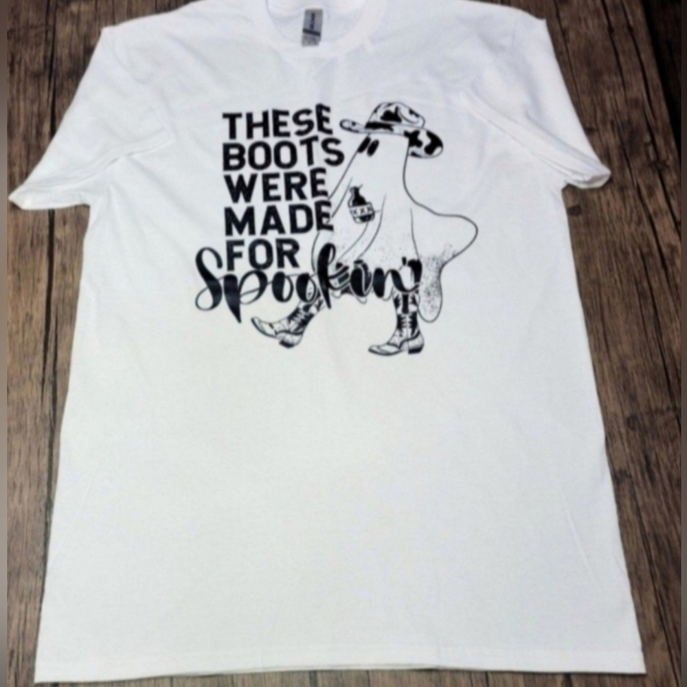 These Boots Were Made For Spookin Tshirt-Large